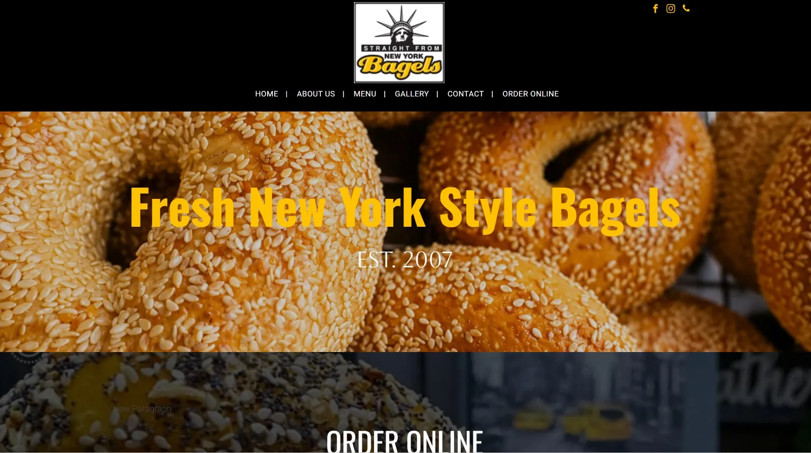 Straight From New York Bagels